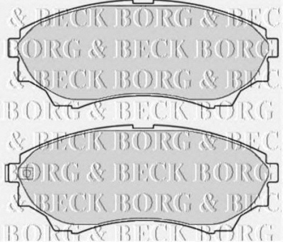 BORG & BECK bbp2119 -  Комплект тормозных колодок, дисковый тормоз